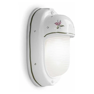 Ferroluce Vägglampa <strong>Brindisi Ny</strong>  Vit, Grön 24 сm