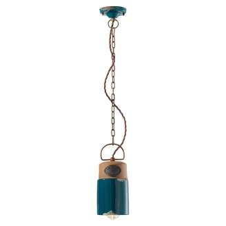 Ferroluce Hängande Lampa <strong>Gamma Industrial</strong>  Vintage Grön