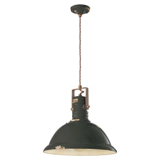 Ferroluce Hängande Lampa <strong>Gamma Industrial</strong>  Vintage Svart ∅ 40 cm