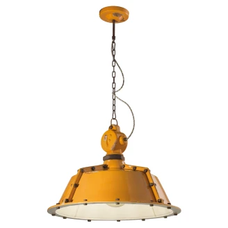 Ferroluce Hängande Lampa <strong>Gamma Industrial</strong>  Vintage Gul ∅ 52 cm