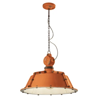 Ferroluce Hängande Lampa <strong>Gamma Industrial</strong>  Vintage Orange ∅ 52 cm