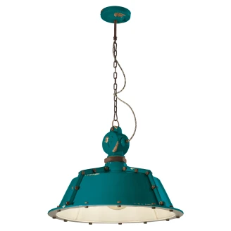 Ferroluce Hängande Lampa <strong>Gamma Industrial</strong>  Vintage Grön ∅ 52 cm