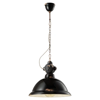 Ferroluce Hängande Lampa <strong>Gamma Industrial</strong>  Vintage Svart ∅ 40 cm