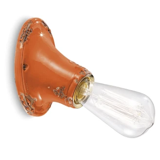 Ferroluce Vägglampa <strong>Alpha Vintage</strong>  Orange