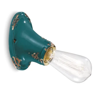 Ferroluce Vägglampa <strong>Alpha Vintage</strong>  Grön