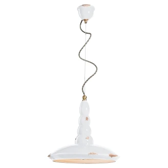 Ferroluce Hängande Lampa <strong>Alpha Vintage</strong>  Vit ∅ 40 cm