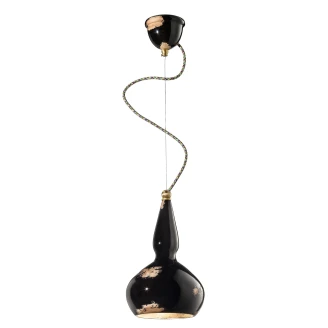 Ferroluce Hängande Lampa <strong>Alpha Vintage</strong>  Svart ∅ 19cm