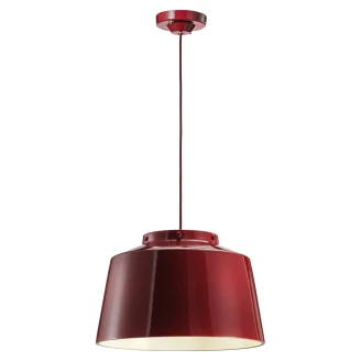 Ferroluce Hängande Lampa <strong>50’s</strong>  Vintage Bordeaux ∅ 40 cm