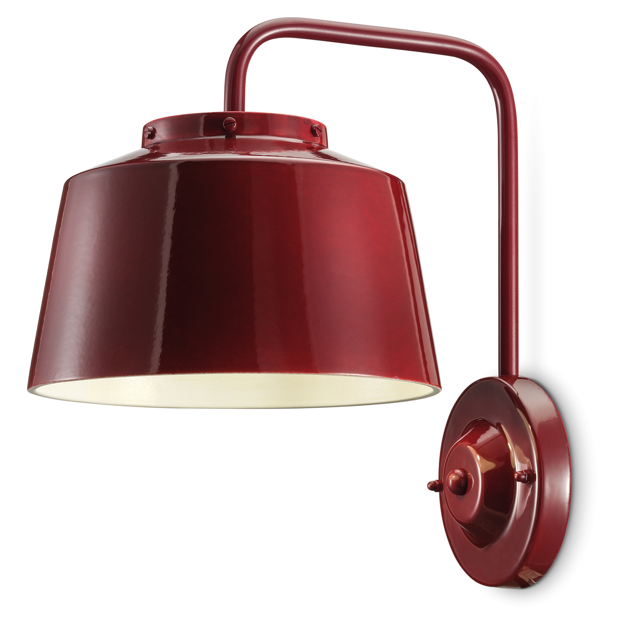 Ferroluce Vägglampa 50’s Bordeaux