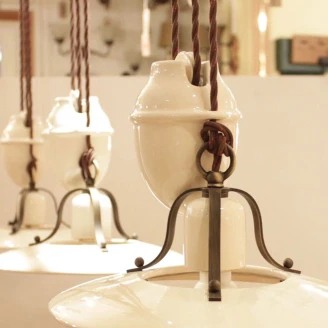Ferroluce Hängande Lampa Colors Beige ∅ 35 cm