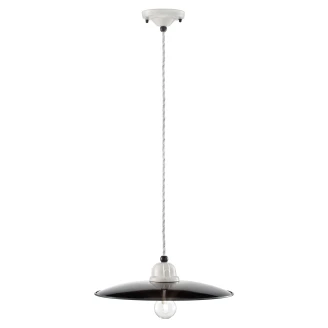 Ferroluce Hängande Lampa <strong>B&W</strong>  Svart, Vit ∅ 35 cm