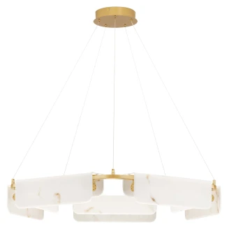 Nova Luce Hängande Lampa <strong>Aider</strong>  Guld, Beige Matt Ø 93 cm