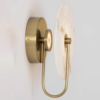 Nova Luce Vägglampa <strong>Maru</strong>  Guld, Beige Matt