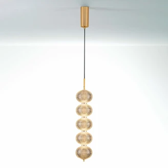 Nova Luce Hängande Lampa <strong>Klelia</strong>  Vit, Guld Blank