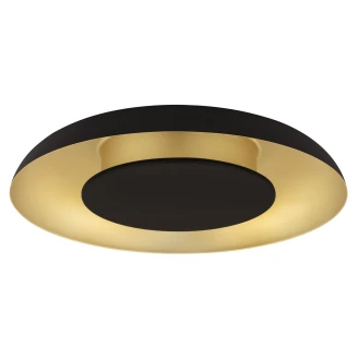 Nova Luce Taklampa <strong>Epos</strong>  Svart, Guld Matt Ø 40 cm