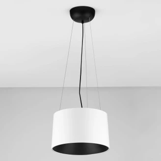 Nova Luce Hängande Lampa <strong>Atil</strong>  Vit, Svart Matt Ø 35 cm