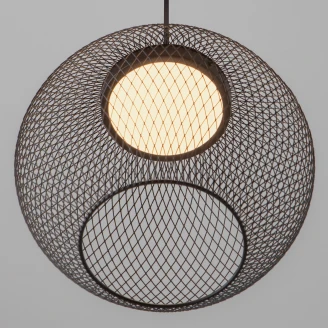 Nova Luce Hängande Lampa <strong>Kinetic</strong>  Svart Matt Ø 30 cm