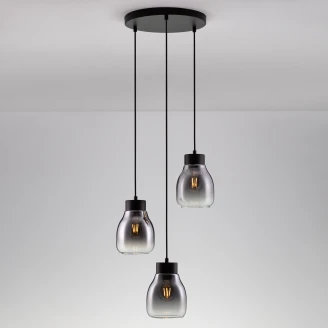 Nova Luce Hängande Lampa Rund <strong>Blacu</strong>  Svart Blank