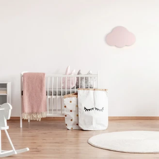 Vägglampa Moln Rosa Matt 38 cm