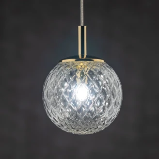 Hängande Lampa <strong>Månsken</strong>  Transparent Ø 14 cm