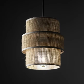 Hängande Lampa <strong>Luma</strong>  Brun Matt 150 cm