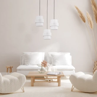Hängande Lampa <strong>Luma</strong>  Trio Vit Matt 210 cm