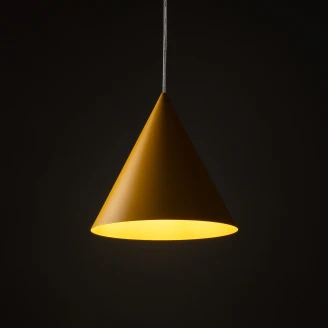 Hängande Lampa <strong>Seattle</strong>  Gul Matt Ø 25 cm
