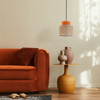 Hängande Lampa <strong>Aria Duo</strong>  Orange Matt Ø20 cm