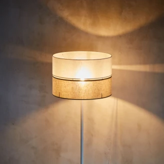 Golvlampa Rustico Vit, Beige Matt