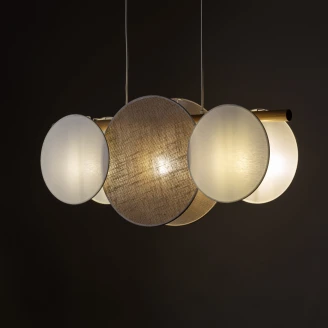 Hängande Lampa <strong>Himmel</strong>  3 st Vit, Beige Matt