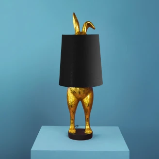 Werner Voss Bordslampa <strong>Hiding Bunny®</strong>  Svart, Guld Blank