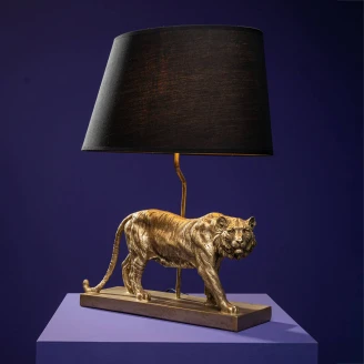 Werner Voss Bordslampa Tiger <strong>Urban Jungle</strong>  Guld, Svart Blank