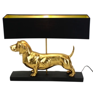 Werner Voss Bordslampa <strong>Dachshund</strong>  Guld, Svart Blank