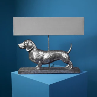 Werner Voss Bordslampa <strong>Dachshund</strong>  Grå, Silver Matt