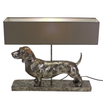 Werner Voss Bordslampa <strong>Dachshund</strong>  Grå, Silver Matt