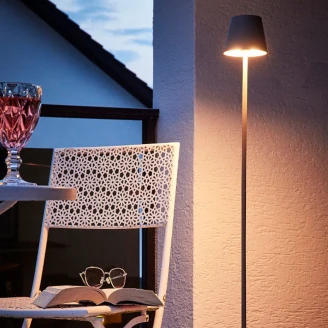 Werner Voss Golvlampa Lys Gråbrun Matt