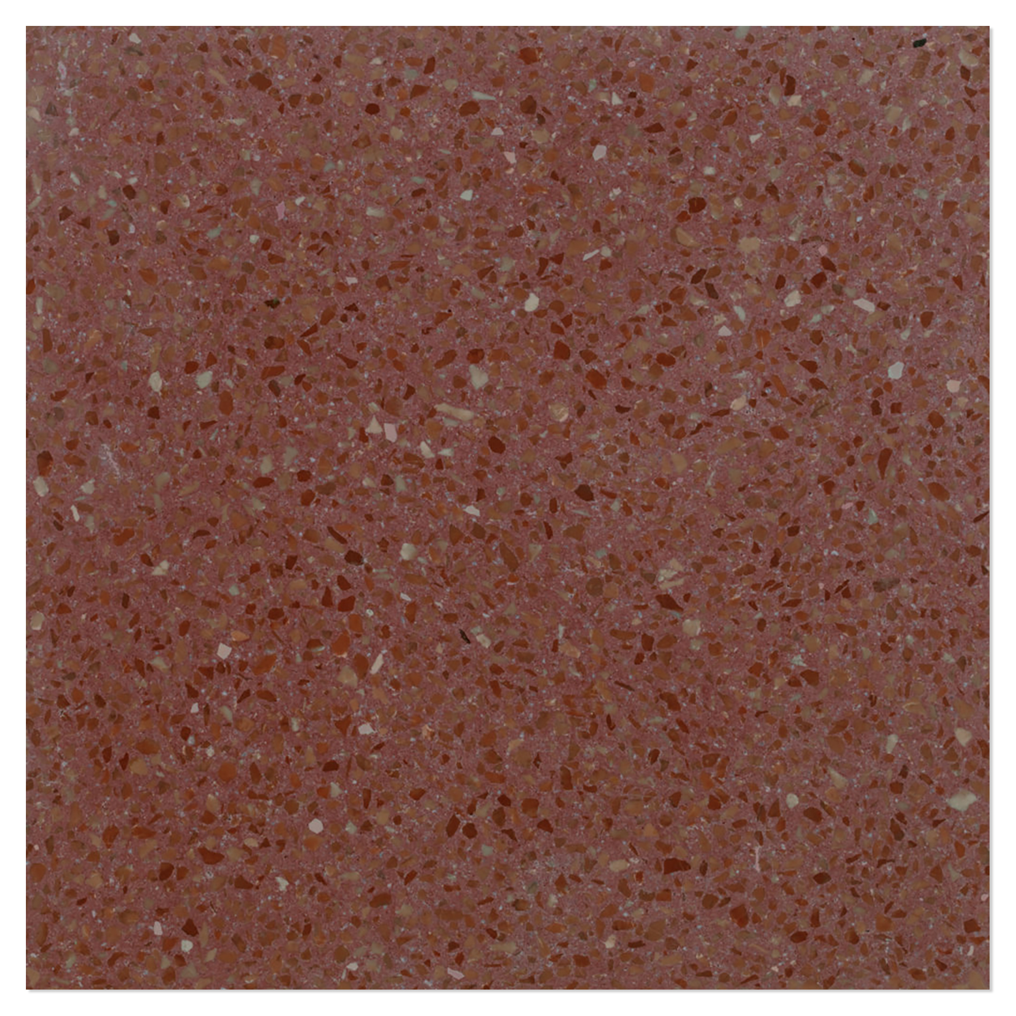 Terrazzo Graniglia Rosso Prugna Matt 40x40 cm