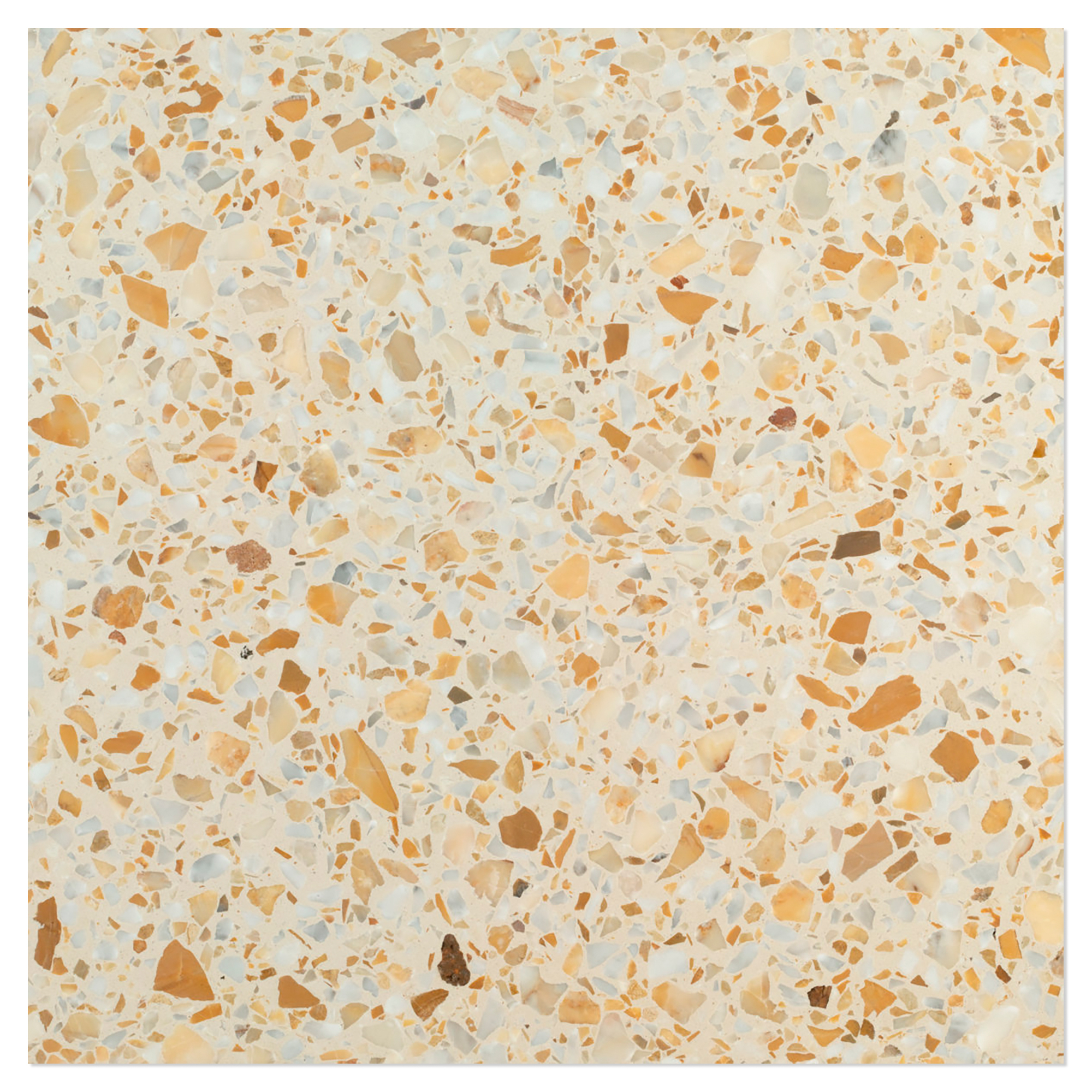 Terrazzo Gra Veneziana Giallo Siena Matt 40x40 cm