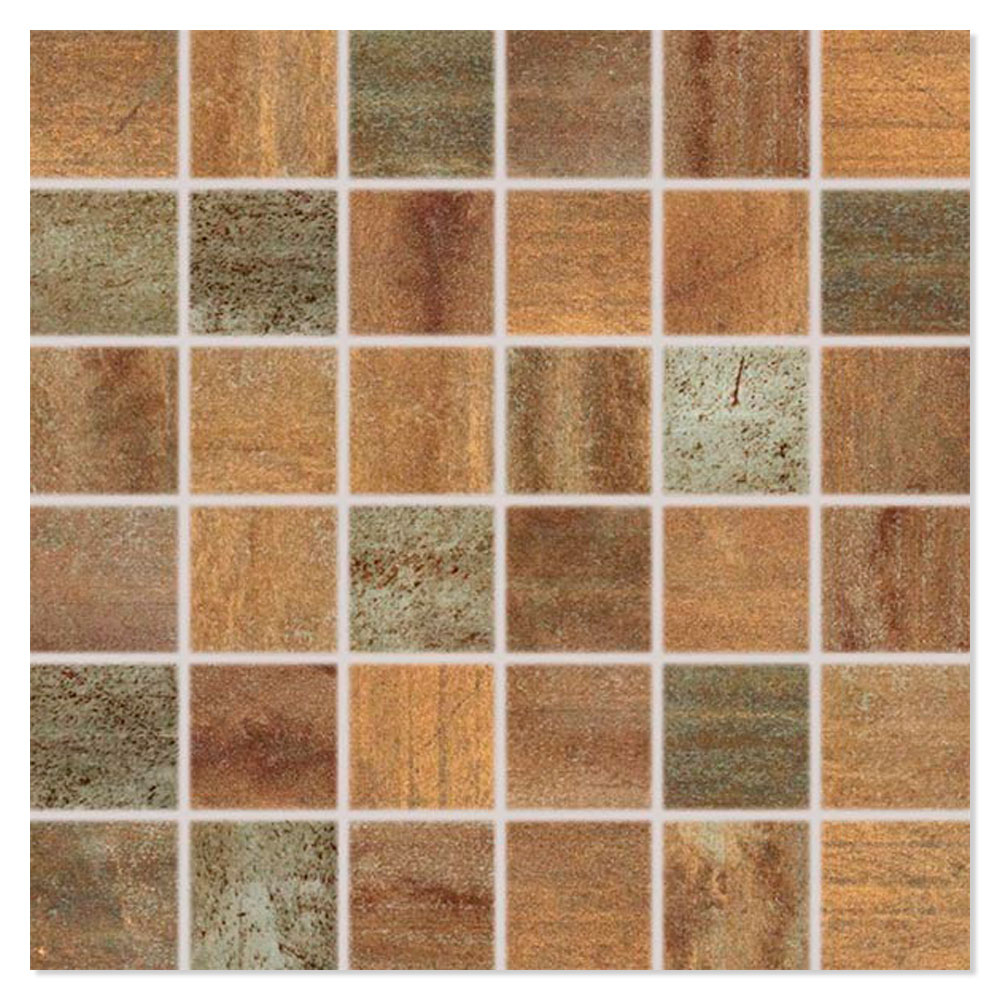 Mosaik Kakel Rush Brons 30x30 (5x5) cm