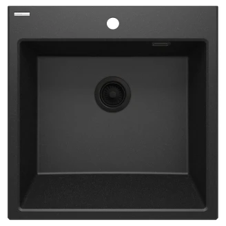 Granit Diskho <strong>Eridan</strong> Metallic Grafit Matt 60x61 cm Butler med Vattenlås