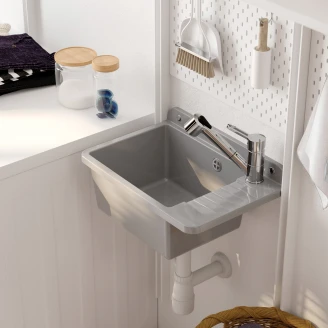 Köksblandare med Utdragbar Spray Pip <strong>Narcyz</strong> Krom Blank