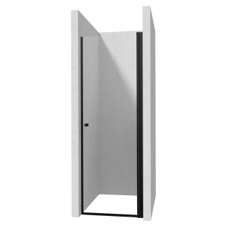 Duschhörn med Svängbar Duschdörr <strong>Kerria Plus</strong>  70 + 70 cm Svart Matt
