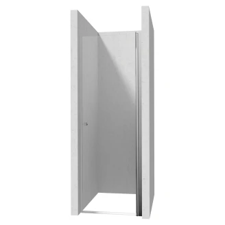 Duschhörn med Svängbar Duschdörr <strong>Kerria Plus</strong> 80 + 80 cm Krom Blank