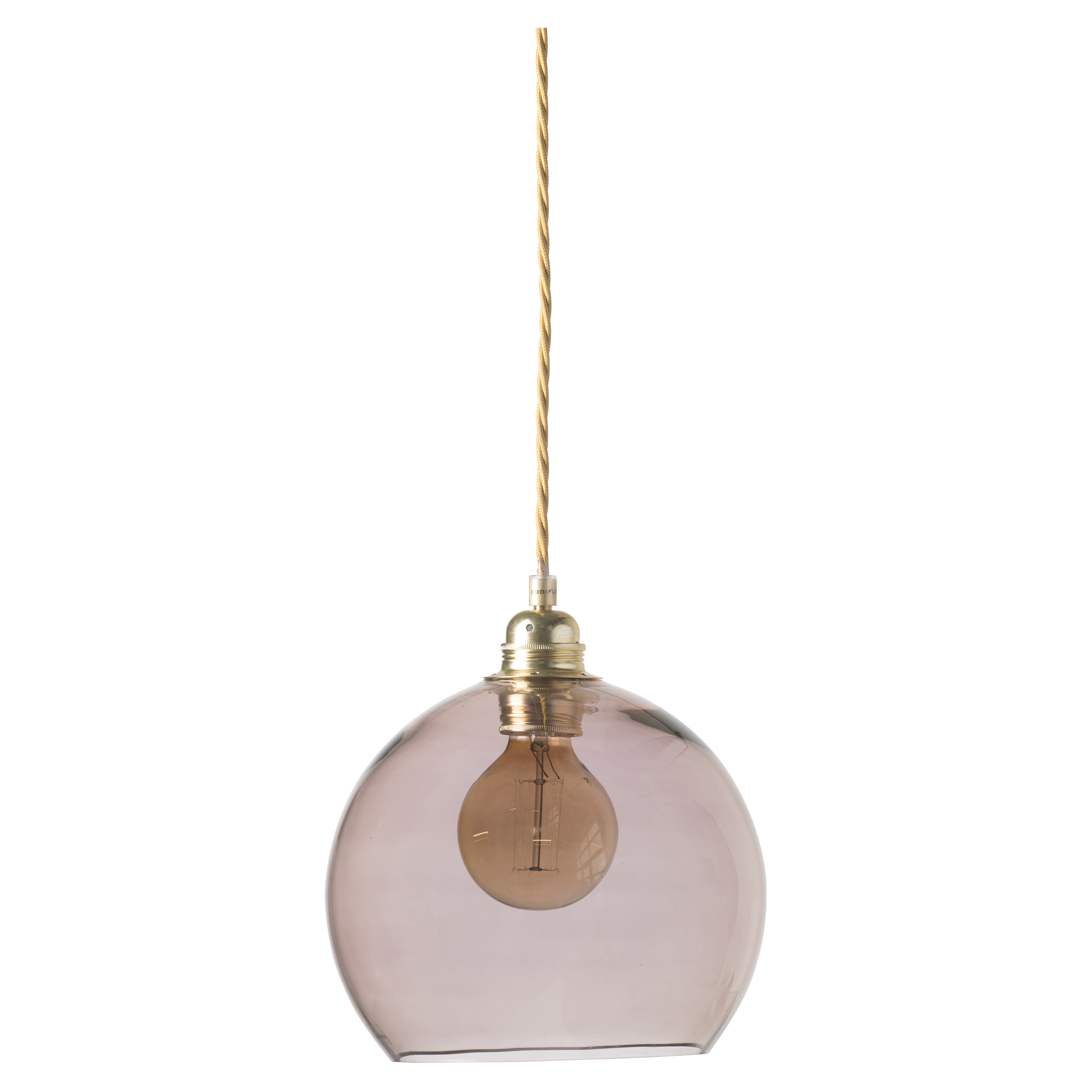 Ebb & Flow Hängande Lampa M Rowan Obsidian, Guld