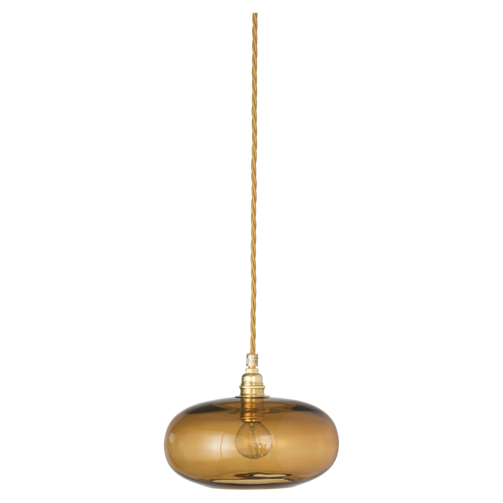 Ebb & Flow Hängande Lampa S Horizon Light Rostad, Guld