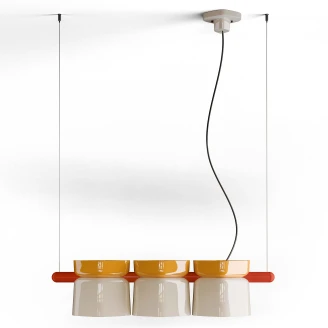 Ferroluce Hängande Lampa <strong>Yakitori</strong>  Beige, Gul