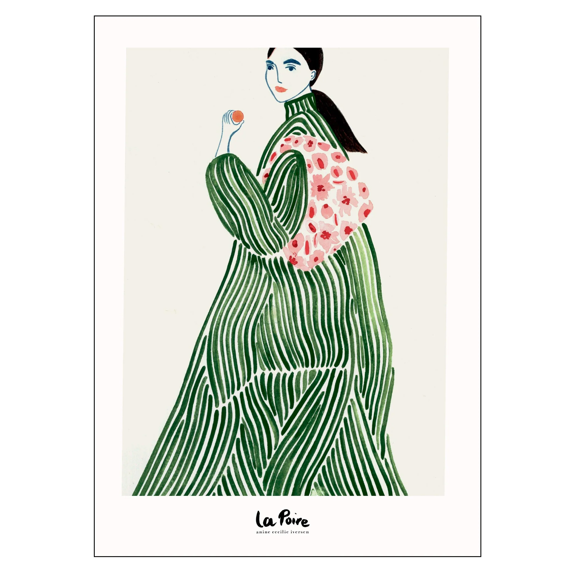 Poster La Poire Green Coat 70x100 cm