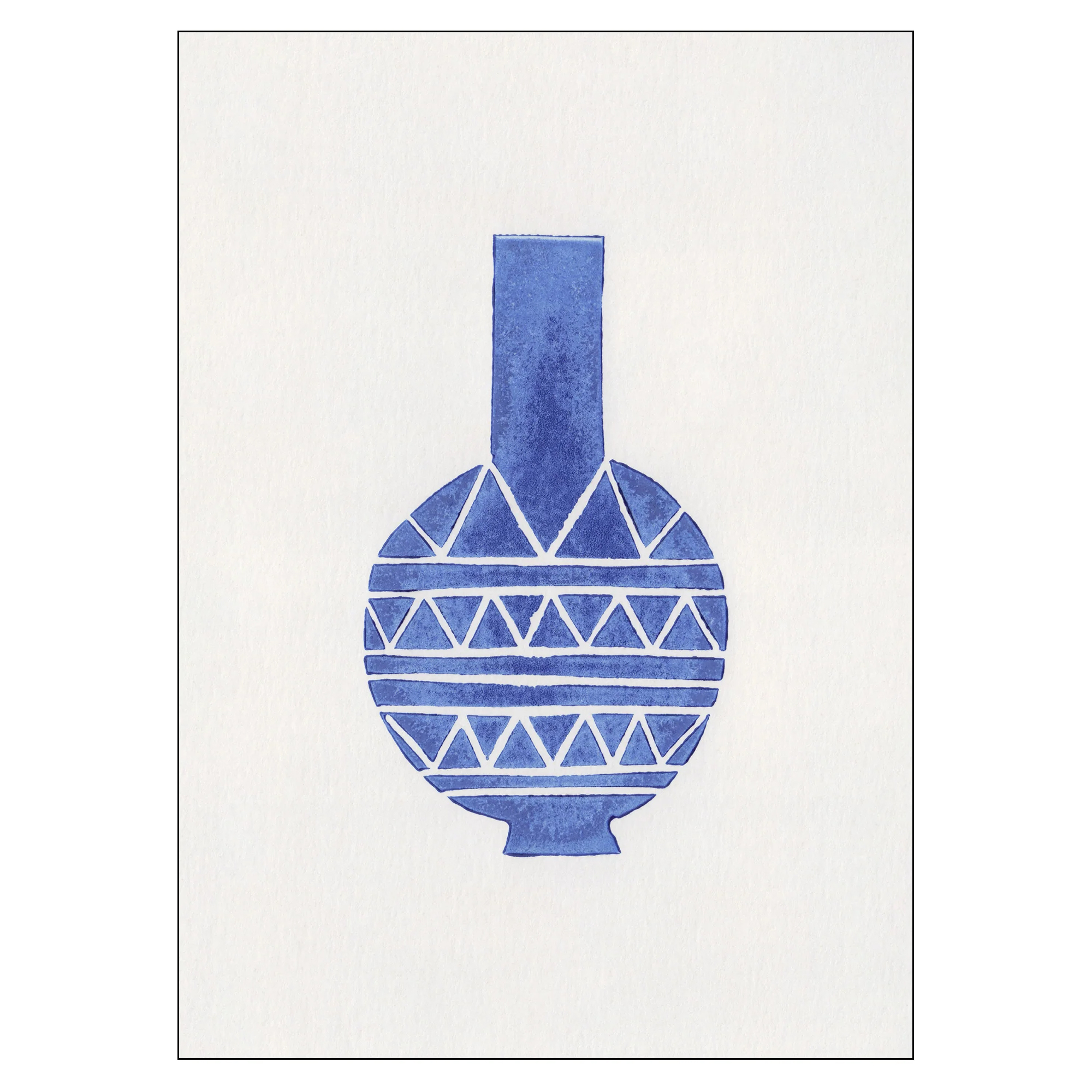 Poster Alisa Galitsyna Linocut Vase #8 50x70 cm