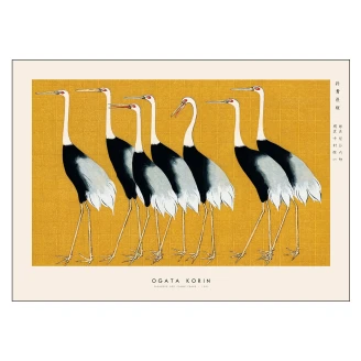 Poster Japandi x PSTR Studio <strong>Ogata Korin</strong>  Japanese Red Crown Crane 30x40 cm