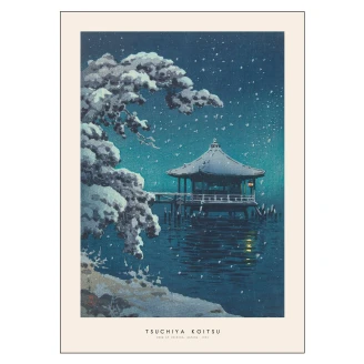 Poster<strong>Tsuchiya Koitsu</strong>  Snow at Ukimido 30x40 cm